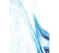 Wee Blue Coo Abstract Blue Watercolour Waves Large Art Print Poster Wall Decor