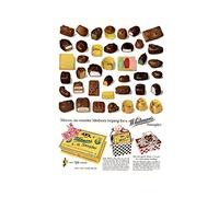 Wee Blue Coo Ad 1955 Whitmans Box Chocolates Sweets Candy Picture Wall Art Print