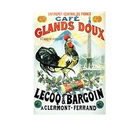 Wee Blue Coo Ad Acorn Cafe Cockerel Clermont Ferrand Auvergne Wall Art Print