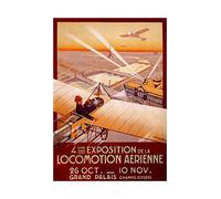 Wee Blue Coo Ad Airshow Airplane Paris Spotlight Eiffel France Picture Wall Art Print