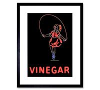 Wee Blue Coo Ad Australia Abbotsford Vinegar Skipping Girl Framed Wall Art Print