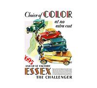 Wee Blue Coo Ad Automobile Car Challenger Essex USA Vintage Wall Art Print