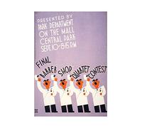 Wee Blue Coo Ad Barber Shop Quartet Central Park New York USA Wall Art Print