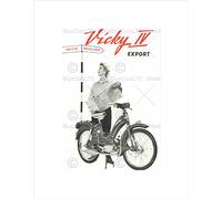 Wee Blue Coo Ad Bicycle Bike Transport 1957 Victoria Vicky Iv Export Wall Art Print