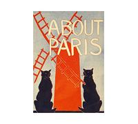 Wee Blue Coo Ad Book City Guide About Paris Harding Davis Wall Art Print