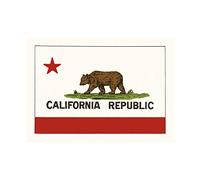 Wee Blue Coo Ad California State Flag Bear Republic Picture Wall Art Print