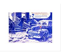 Wee Blue Coo Ad Car Automobile Accessory Antifreeze Police Car Ice Wall Art Print