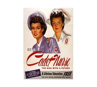 Wee Blue Coo Ad Career Job Cadet Nurse Education Future USA Wall Art Print