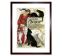 Wee Blue Coo AD CAT DOG VETERINARIAN MEDICINE PARIS FRANCE FRAMED PRINT F97X2142