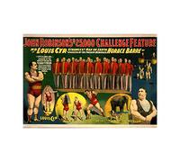 Wee Blue Coo Ad Circus Robinson Strong Man Louis Cyr Picture Wall Art Print