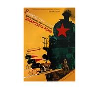Wee Blue Coo Ad Communism Railway Five Year Plan Soviet Union Picture Wall Art Print
