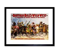 Wee Blue Coo Ad Cultural Exhibition Buffalo Bill Wild West Show Framed Wall Art Print
