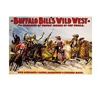 Wee Blue Coo Ad Cultural Exhibition Buffalo Bill Wild West Show Wall Art Print