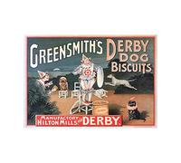 Wee Blue Coo Ad Dog Biscuits Greensmith Derby Clown Circus Wall Art Print