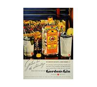 Wee Blue Coo Ad Drink Alcohol Gin Spirit Booze London UK Picture Wall Art Print
