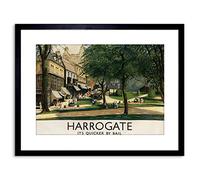 Wee Blue Coo AD ENGLAND BRITISH HARROGATE RAIL FRAMED PRINT F97X2530