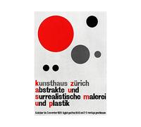 Wee Blue Coo Ad Exhibition Arthouse Zurich Abstract Surrealist Plastic Wall Art Print