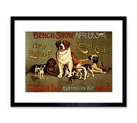 Wee Blue Coo Ad Exhibition Dog Show New England Kennel Club Boston Framed Wall Art Print