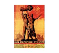 Wee Blue Coo Ad Farm Show Soviet Communism Farmer Tractor USSR Wall Art Print