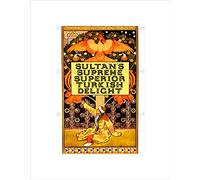 Wee Blue Coo Ad Food Sweet Candy Turkish Delight Sultan Mosaic Phoenix Bird Wall Art Print