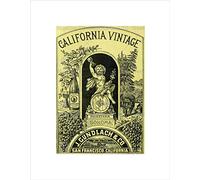 Wee Blue Coo Ad Food Wine Bear Gundlach California San Francisco Wall Art Print