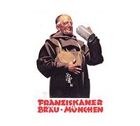 Wee Blue Coo Ad Franziskaner Beer Munich Germany Drink Alcohol Wall Art Print