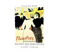 Wee Blue Coo Ad Gallery Toulouse Lautrec Artist France Ville Nice Wall Art Print