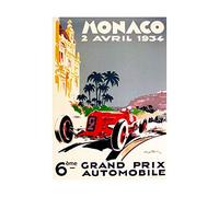 Wee Blue Coo Ad Grand Prix Monaco New Frame Wooden Wall Art Print