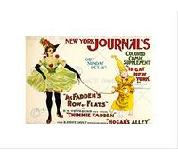Wee Blue Coo Ad Newspaper New York Journal Dancer Clown Comic Yeller Kid Art Wall Art Print