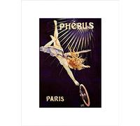 Wee Blue Coo Ad Phebus Tyre Wheel Angel Fairy Vintage Paris France Wall Art Print