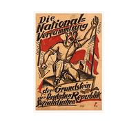 Wee Blue Coo Ad Political German Socialist Republic Weimar Germany Wall Art Print