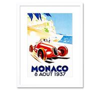 Wee Blue Coo Ad Racing Car Monaco 1937 Grand Prix New Picture Framed Wall Art Print