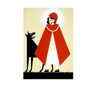 Wee Blue Coo Ad Red Riding Hood Once Upon A Time Wall Art Print