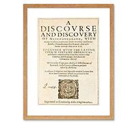 Wee Blue Coo Ad Settlement Newfoundland Canada 1622 Book UK Picture Framed Wall Art Print