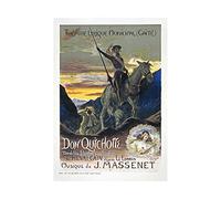Wee Blue Coo Ad Theatre Georges Rochegrosse's For Don Quichotte Wall Art Print