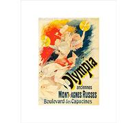 Wee Blue Coo Ad Theatre Music Hall Venue Montagnes Russes Olympia Paris Art Wall Art Print