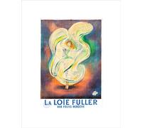 Wee Blue Coo Ad Theatre Stage Dancer Loie Fuller Folies Bergere Paris Wall Art Print