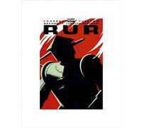 Wee Blue Coo Ad Theatre Stage Puppet Show Rur Rossum Robot Capek Wall Art Print