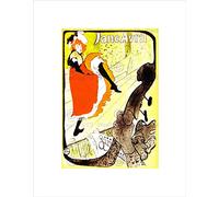 Wee Blue Coo Ad Theatre Stage Revue Act Jane Avril Canccan Dancer Paris Art Wall Art Print