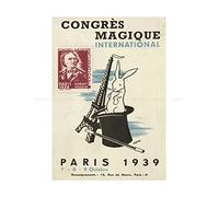 Wee Blue Coo Ad Vintage Veno Event 1939 Magician Congress Paris Wall Art Print