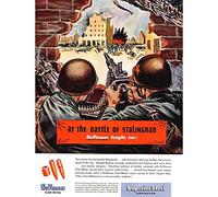 Wee Blue Coo Advert 1944 Battle Of Stalingrad Bullets Art Print Poster Wall Decor 12X16 Inch