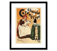 Wee Blue Coo Advert Baby Cat Dog Carpentier Chocolate France Framed Wall Art Print