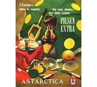 Wee Blue Coo Advert Beer Sports Tennis Boxing Pilsen Extra Antarctica Art Print Poster Wall Decor 12X16 Inch