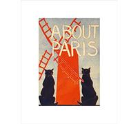 Wee Blue Coo Advert Book City Guide About Paris Harding Davis Wall Art Print
