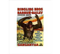 Wee Blue Coo Advert Circus Barnum Bailey Gargantua Gorilla Wall Art Print