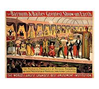 Wee Blue Coo Advert Cultural Exhibition Freak Show Barnum Bailey Art Print Poster Wall Decor 12X16 Inch