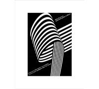 Wee Blue Coo Advert Cultural Ing Italy Black White Abstract Wall Art Print