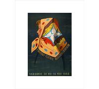 Wee Blue Coo Advert Cultural World Youth Festival Poland Peace Dove Wall Art Print
