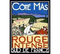 Wee Blue Coo Advert Drink Alcohol Wine Vino Red Rouge Vineyard France Art Print Poster Wall Decor 12X16 Inch