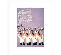 Wee Blue Coo Advert Exhibition Barber Shop Quartet Contest Wall Art Print